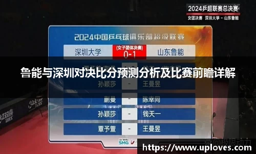 鲁能与深圳对决比分预测分析及比赛前瞻详解